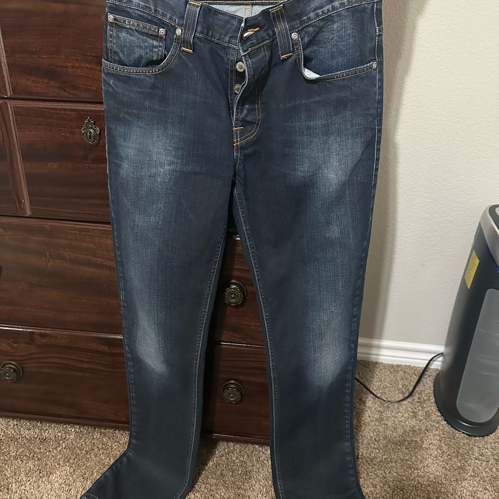 Men's Nudie Jeans Grim Tim Night Worn